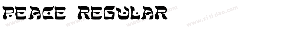 Peace Regular字体转换